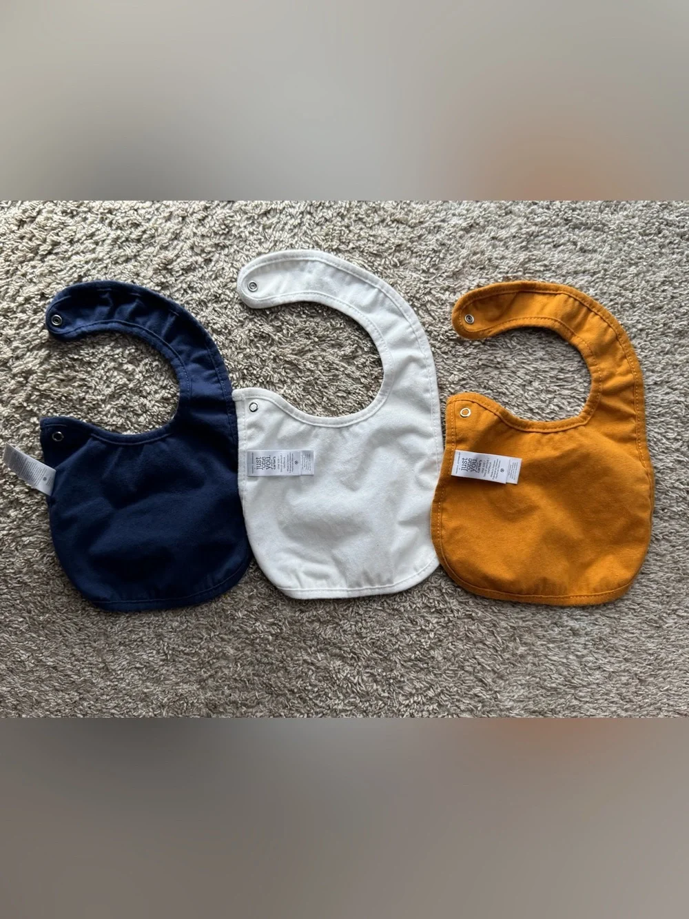Just One You by Carter’s Baby Bib Set Woodland Fox Moose Bear 3 Pack One Size